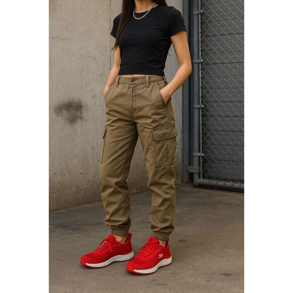 Skechers Work BULKLIN BALRAN Comp Toe Shoes – Women’s Size 9 Red Slip Resistant - Picture 2 of 8